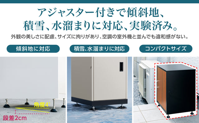 U-POWER (K-1-BG) 宅配ボックス 置き配ボックス 宅配BOX 大容量 防水 屋外 戸建て マンション 個人宅 組み立て不要 盗難防止 アジャスター付き 鍵付き コンパクト おしゃれ ホワイト