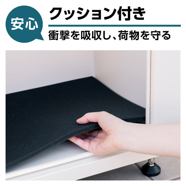 U-POWER  (K-1-WD)宅配ボックス 置き配ボックス 宅配BOX 大容量 防水 屋外 戸建て マンション 個人宅 組み立て不要 盗難防止 アジャスター付き 鍵付き コンパクト おしゃれ ホワイト